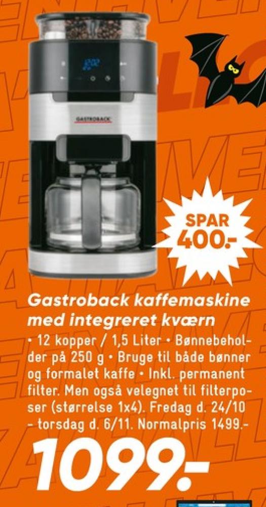 Gastroback, Kaffemaskine