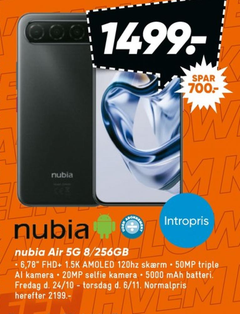 Nubia  Air, Mobiltelefon
