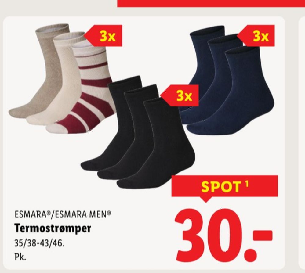 Esmara Men, Strømper