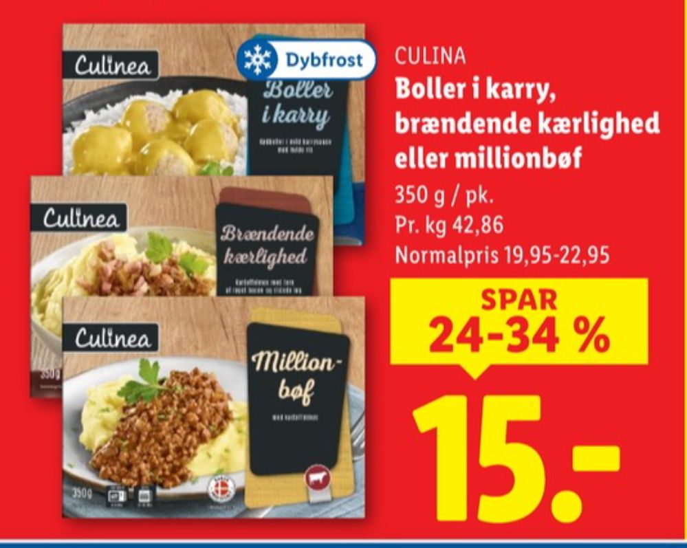 Culinea, Boller i Karry