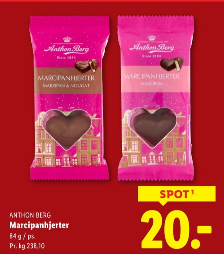 Anthon Berg, Marcipanhjerter Nougat