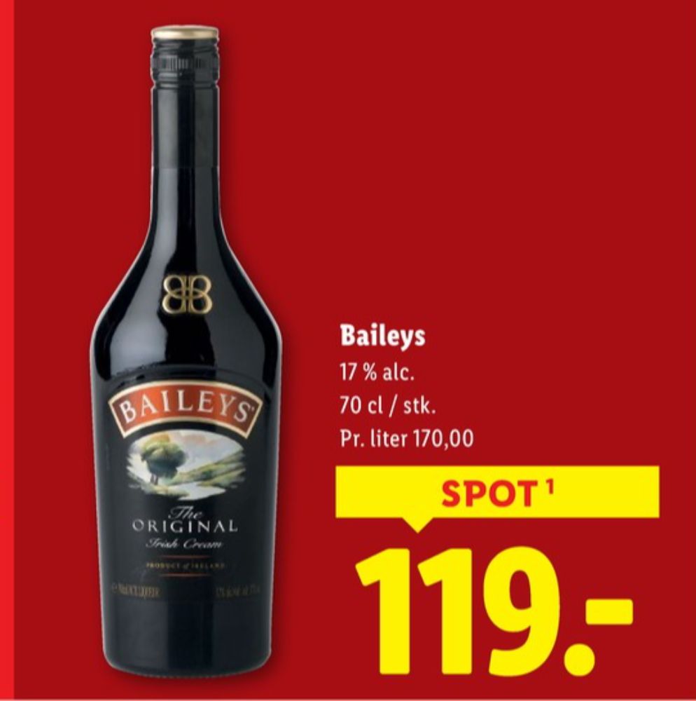 Baileys Original, Likør