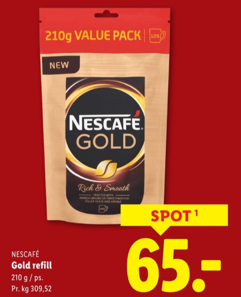 Nescafe Gold, Instant Kaffe