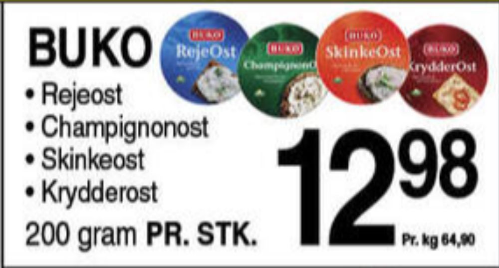 Buko Smelte, Smøreost Krydderost