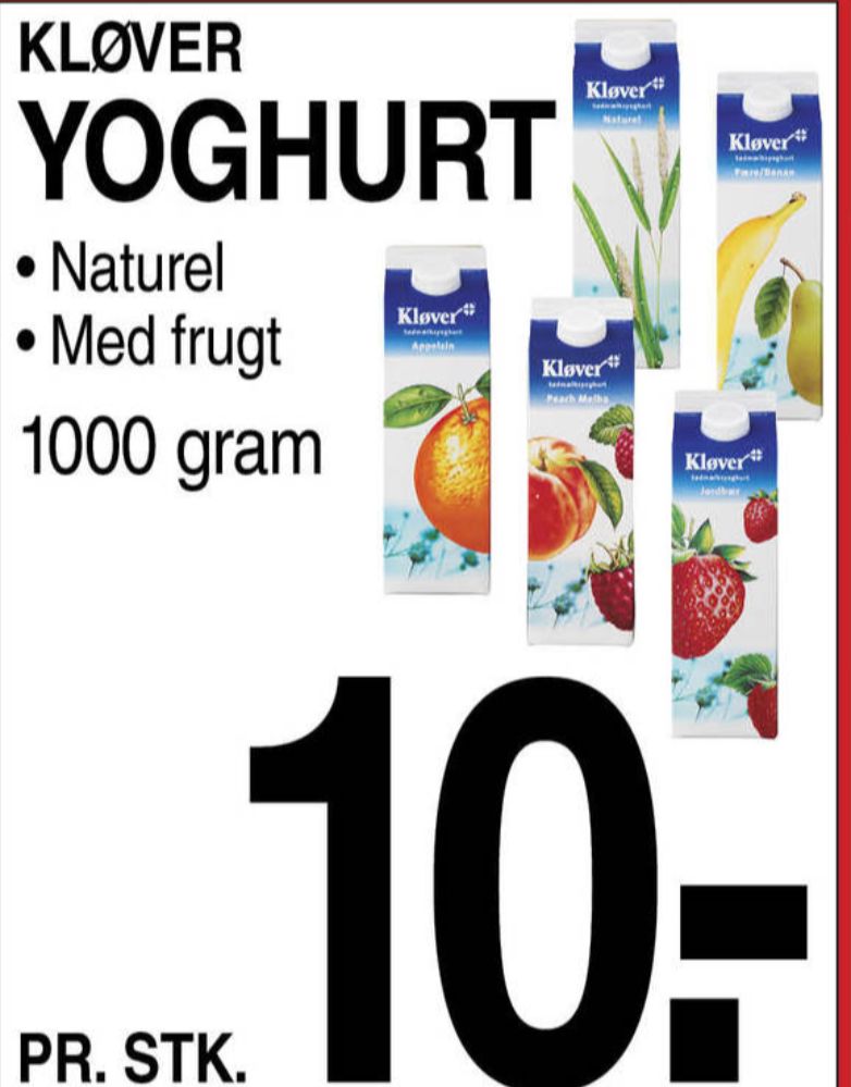 Kløver, Naturel Yoghurt 