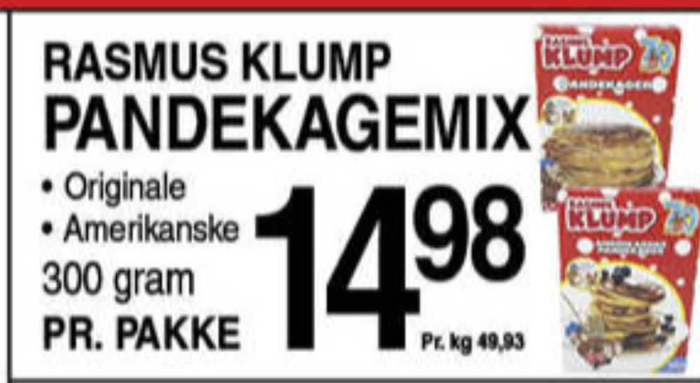 Rasmus Klump, Pandekageblanding