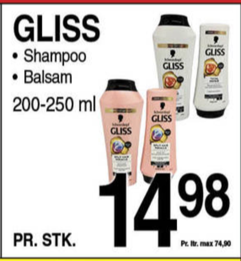 Schwarzkopf Gliss, Balsam