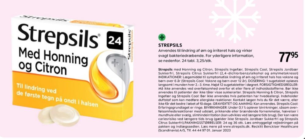Strepsils, Halstablet