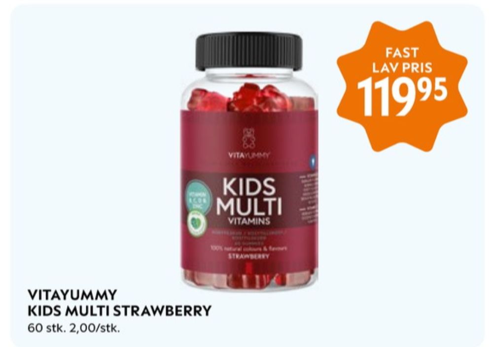 Vitayummy, Vitaminer