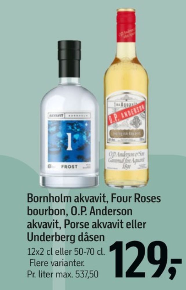 OP Anderson Original, Akvavit