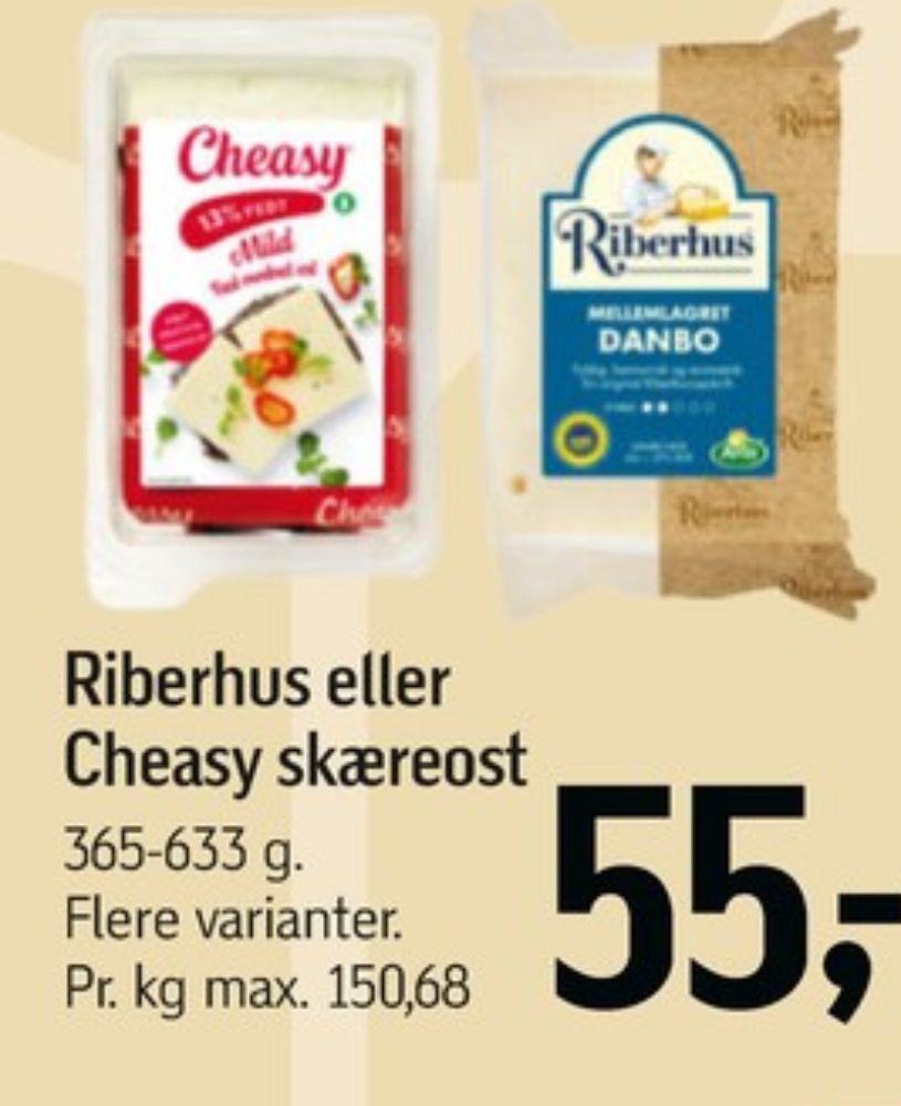 Cheasy, Skæreost Mellemlagret 13%