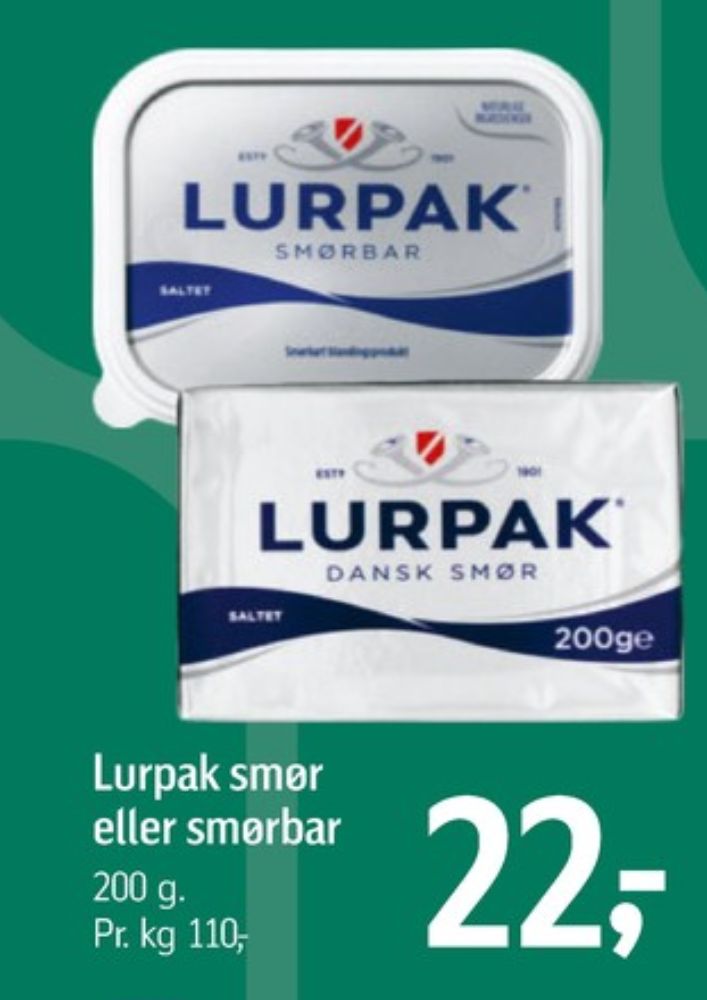 Lurpak, Smørbar