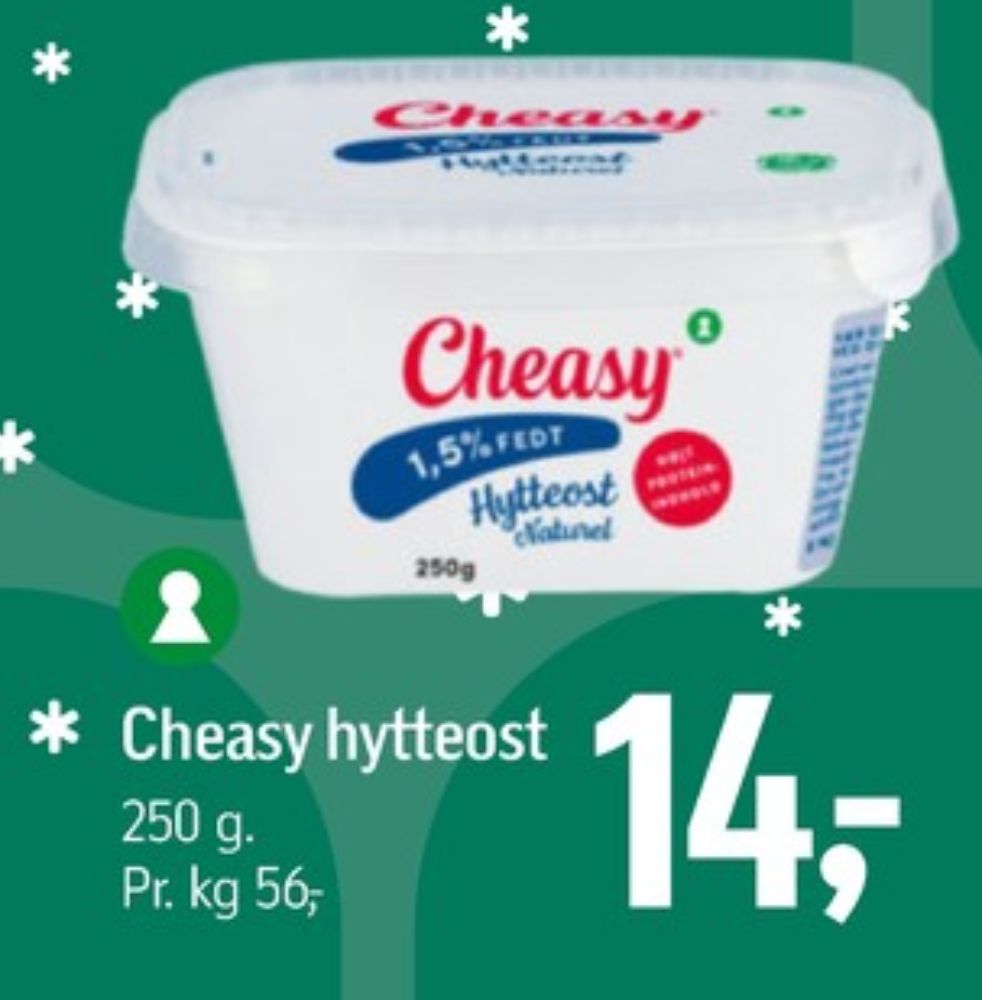 Cheasy, Hytteost naturel 1,5%
