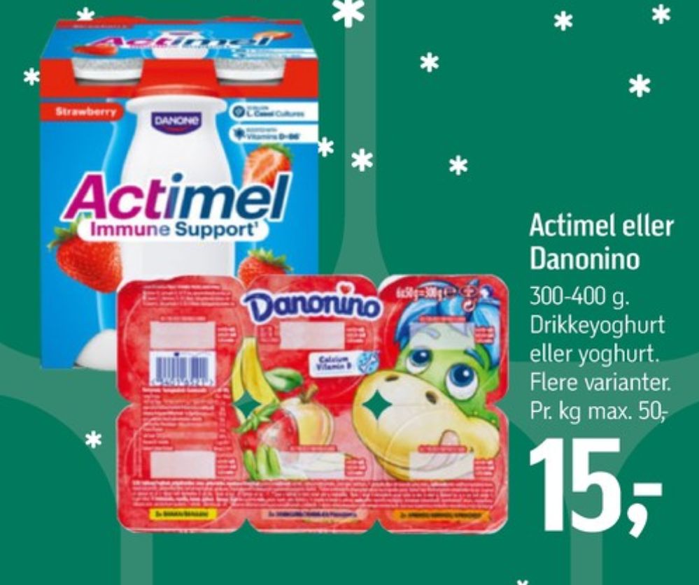 Danone Actimel, Drikkeyoghurt Jordbær