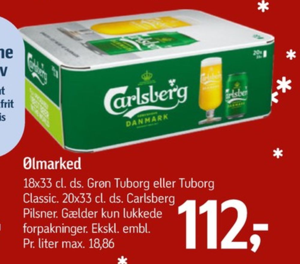 Carlsberg Pilsner, Øl 20 pk.