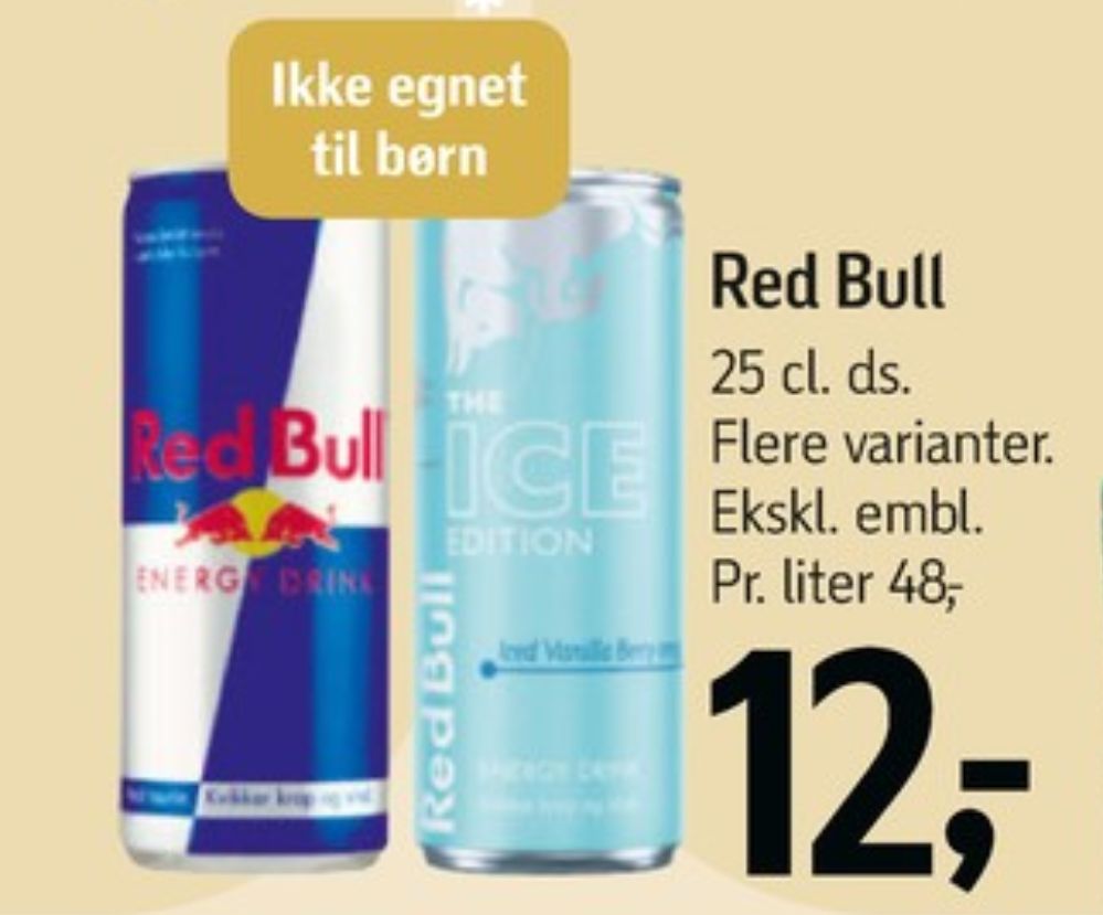 Red Bull The Ice Edition, Energidrik