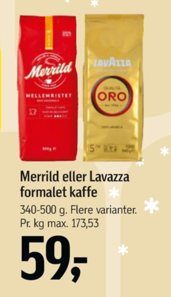 Merrild Mellemristet, Kaffe Formalet