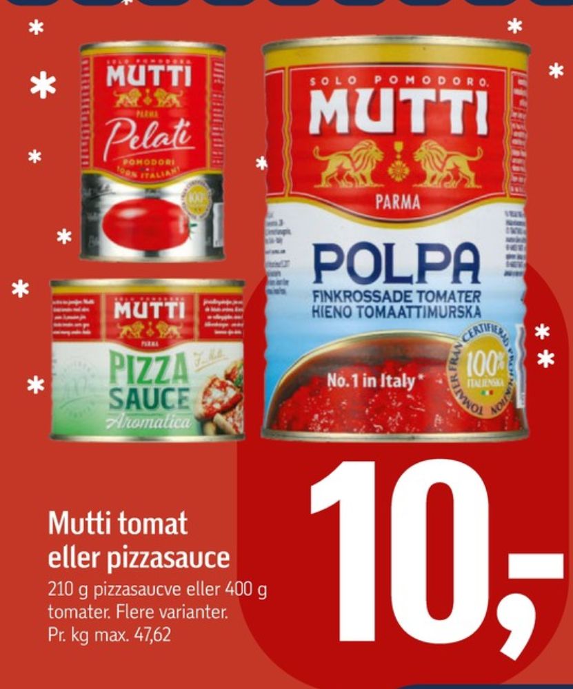 Mutti, Tomater