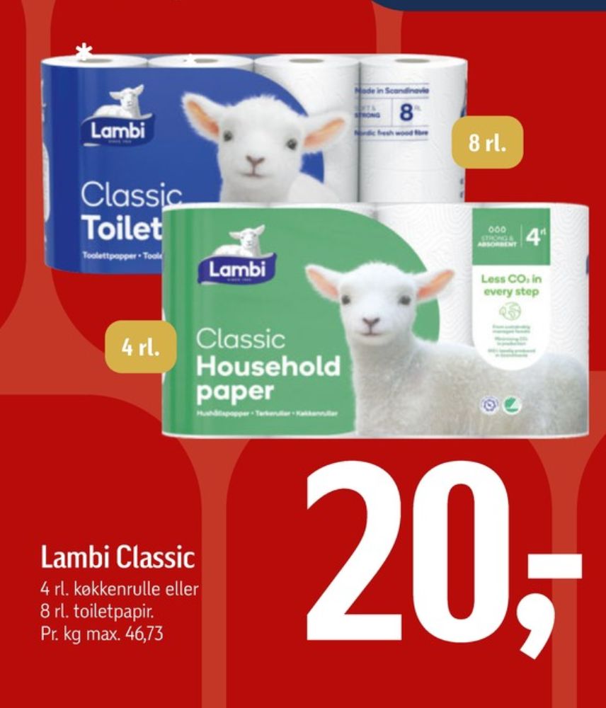 Lambi Classic, Toiletpapir