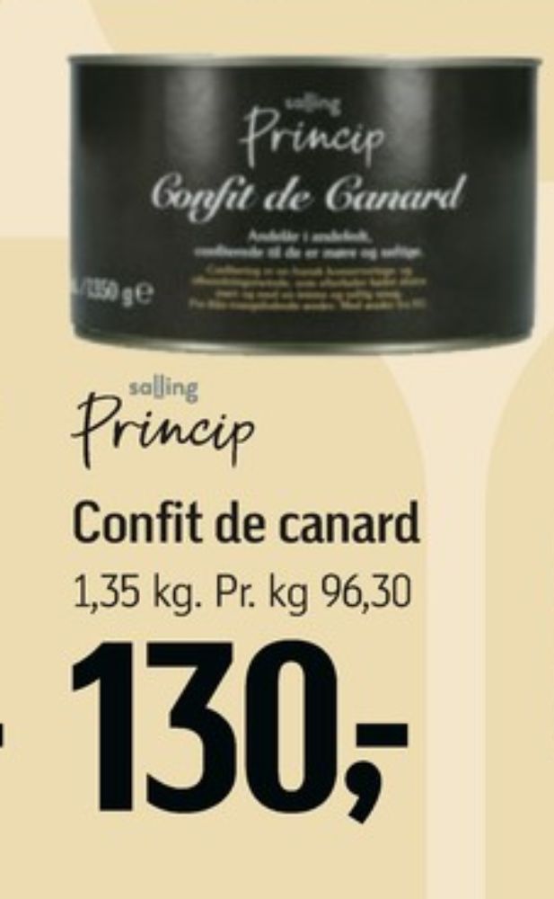 Salling Princip, Confiterede Andelår