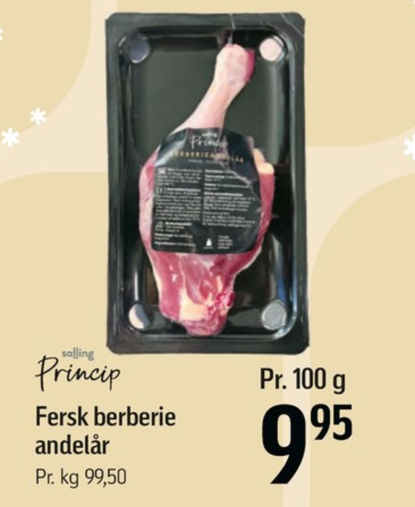 Salling Princip, Andelår