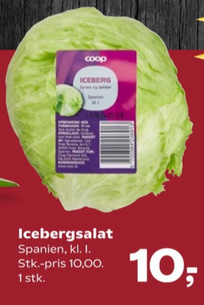 Coop C, Icebergsalat