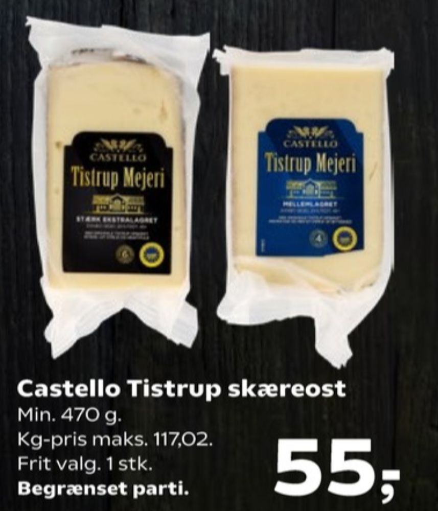 Tistrup Mejeri, Skæreost Mellemlagret