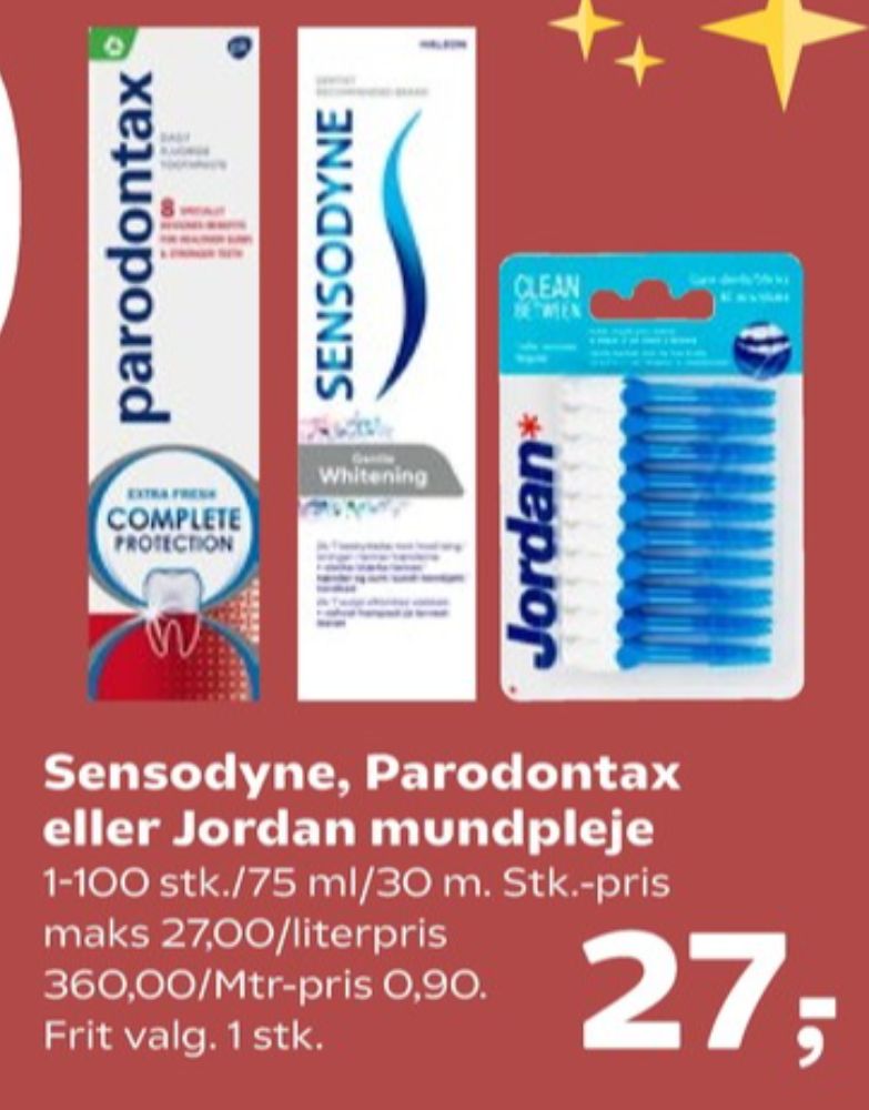 Jordan 3-in-1 flosser, Tandstikker