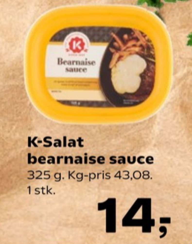 K-salat, Bearnaisesauce