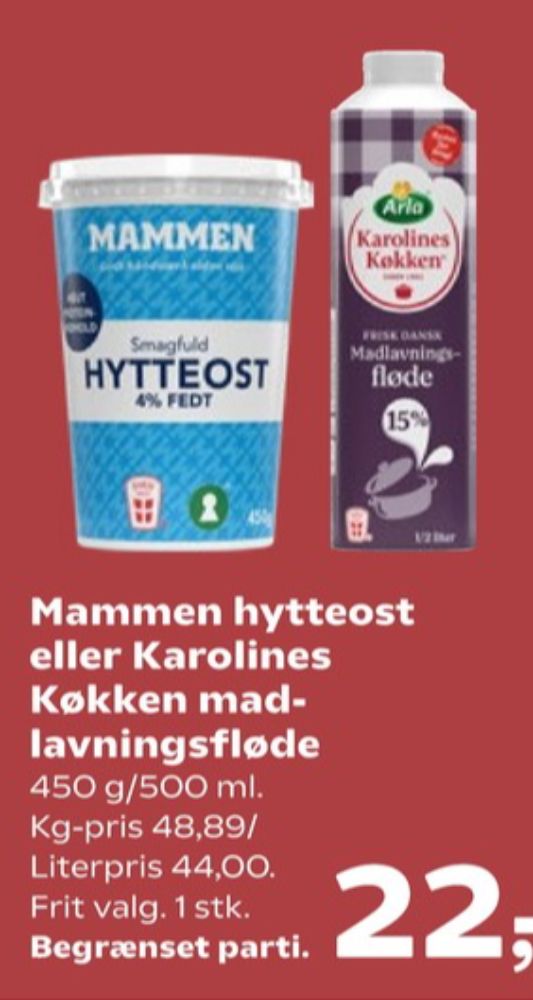 Mammen, Hytteost 4%