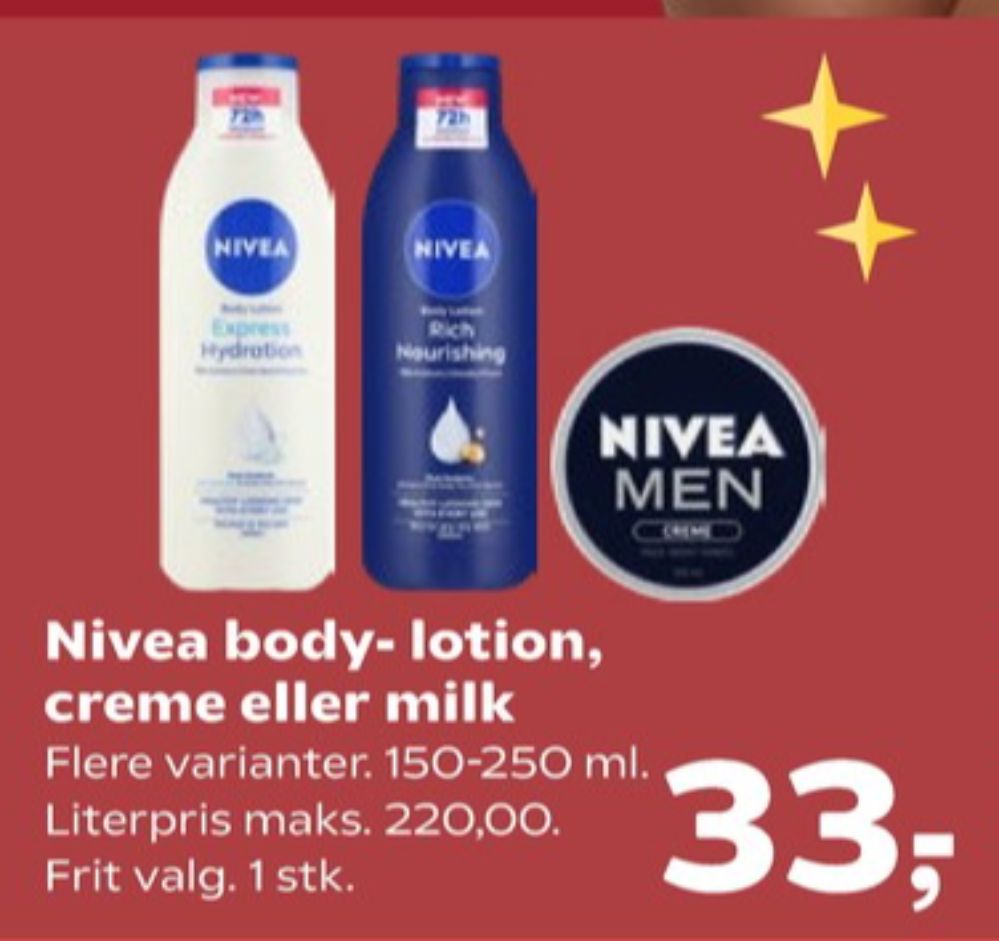 Nivea, Bodylotion