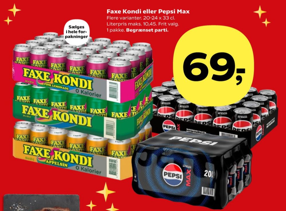 Faxe Kondi 0 Kalorier Appelsin, Appelsinsodavand 24 pk.