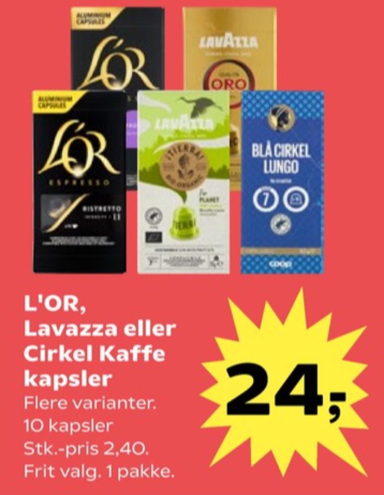 LOR Espresso Ristretto, Kaffekapsler