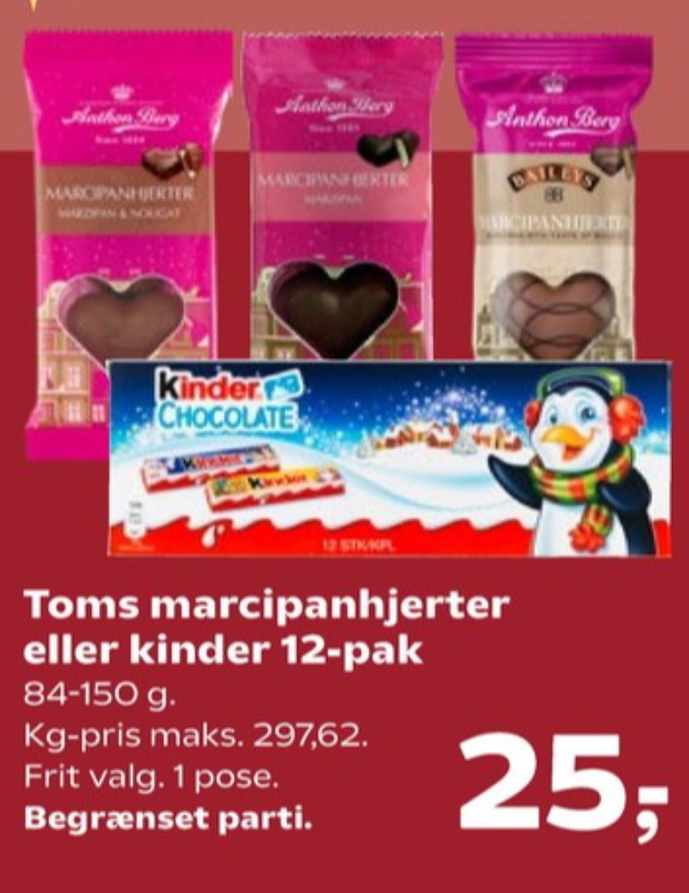 Toms, Marcipanhjerter