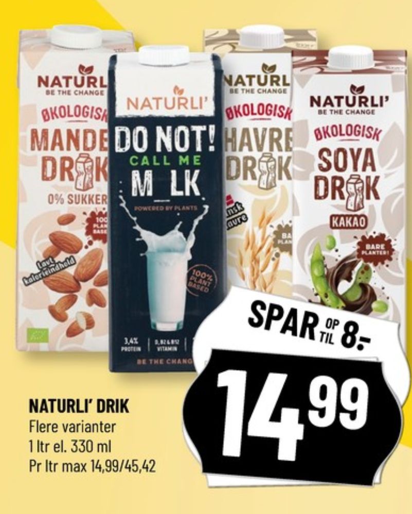Naturli' Oat Plus, Havredrik