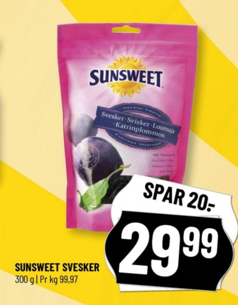 Sunsweet, Svesker