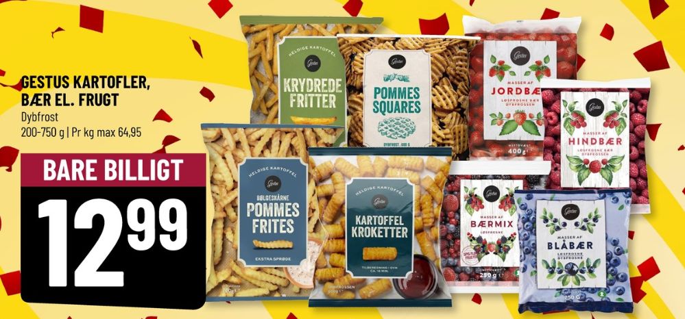 Gestus, Pommes Frites Bølgeskårne