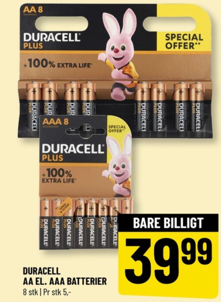 Duracell, Batterier