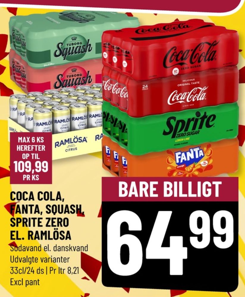 Tuborg Squash, Sportssodavand Citron Lime Sukkerfri 24 pk.