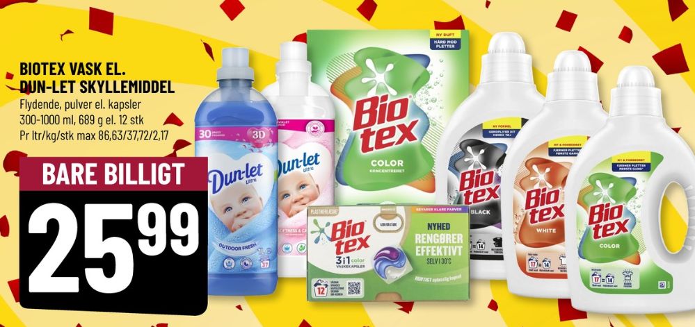 Dun-let, Skyllemiddel