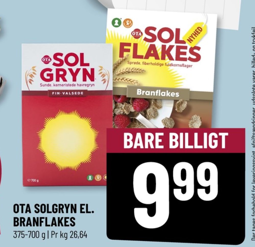 Ota Sol Gryn, Finvalsede Havregryn 