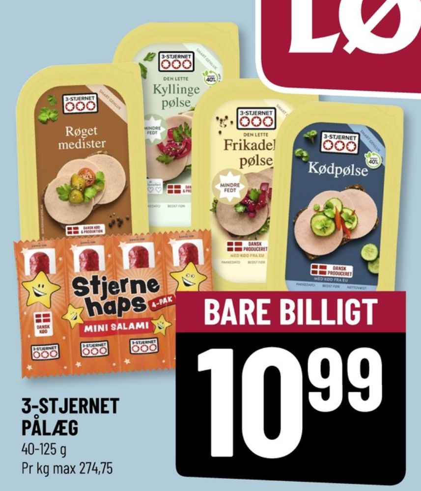 3-stjernet Gul bordpak, Røget Medister