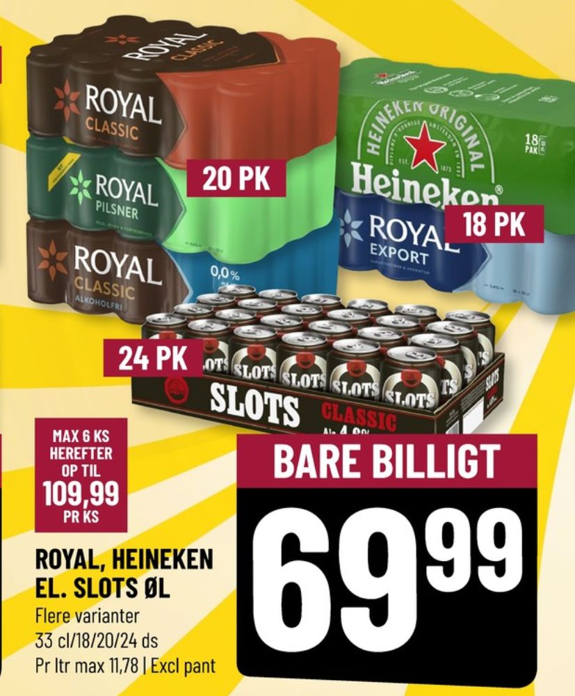 Slots Classic, Øl 24 pk.