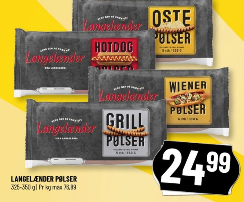 Langelænder, Grillpølser