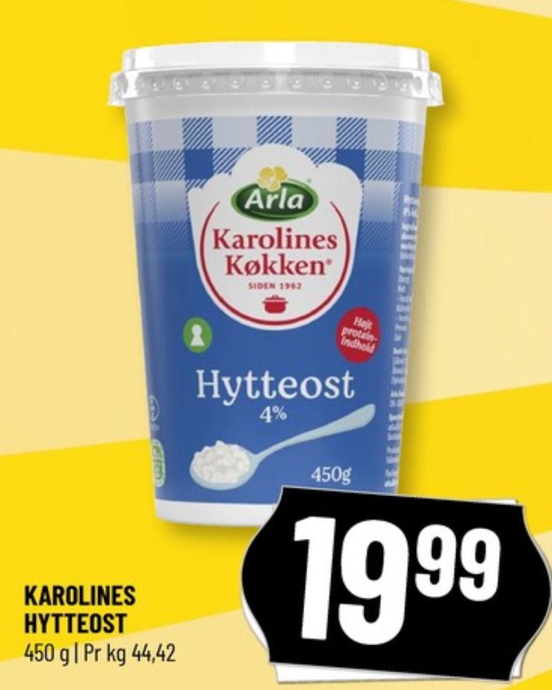 Karolines, Hytteost 0,4%