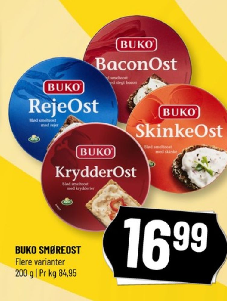 Buko Smelte, Smøreost Krydderost