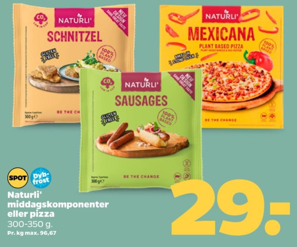 Naturli', Vegetarpølser