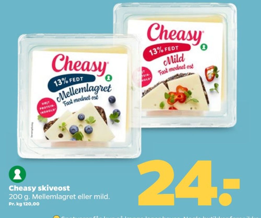 Cheasy, Skiveost Mellemlagret 13%