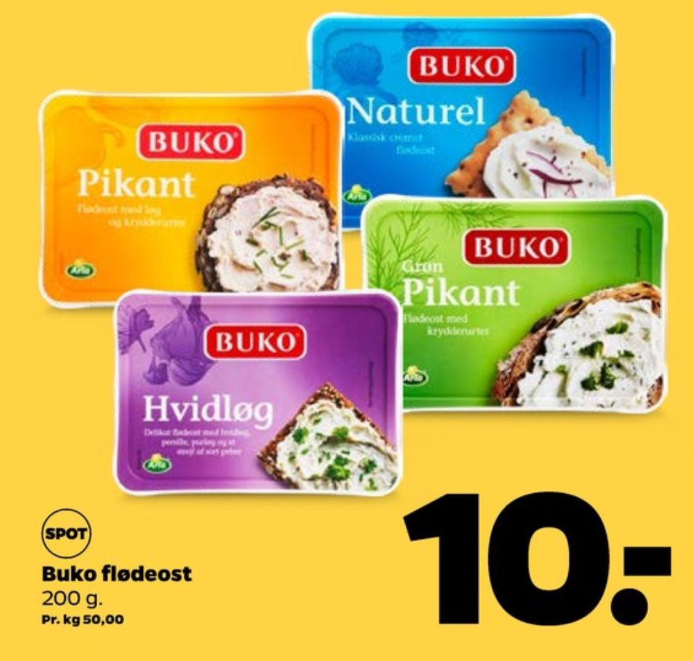 Buko, Flødeost Naturel