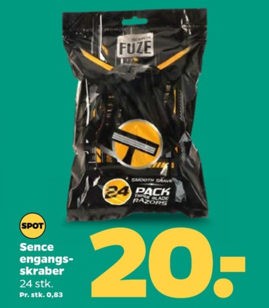 Sence beauty, Engangsskraber